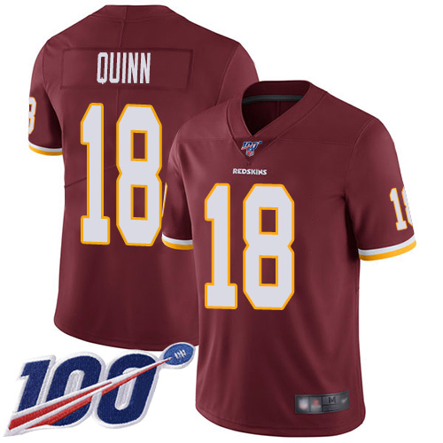 Washington Redskins Limited Burgundy Red Men Trey Quinn Home Jersey NFL Football #18 100th Season